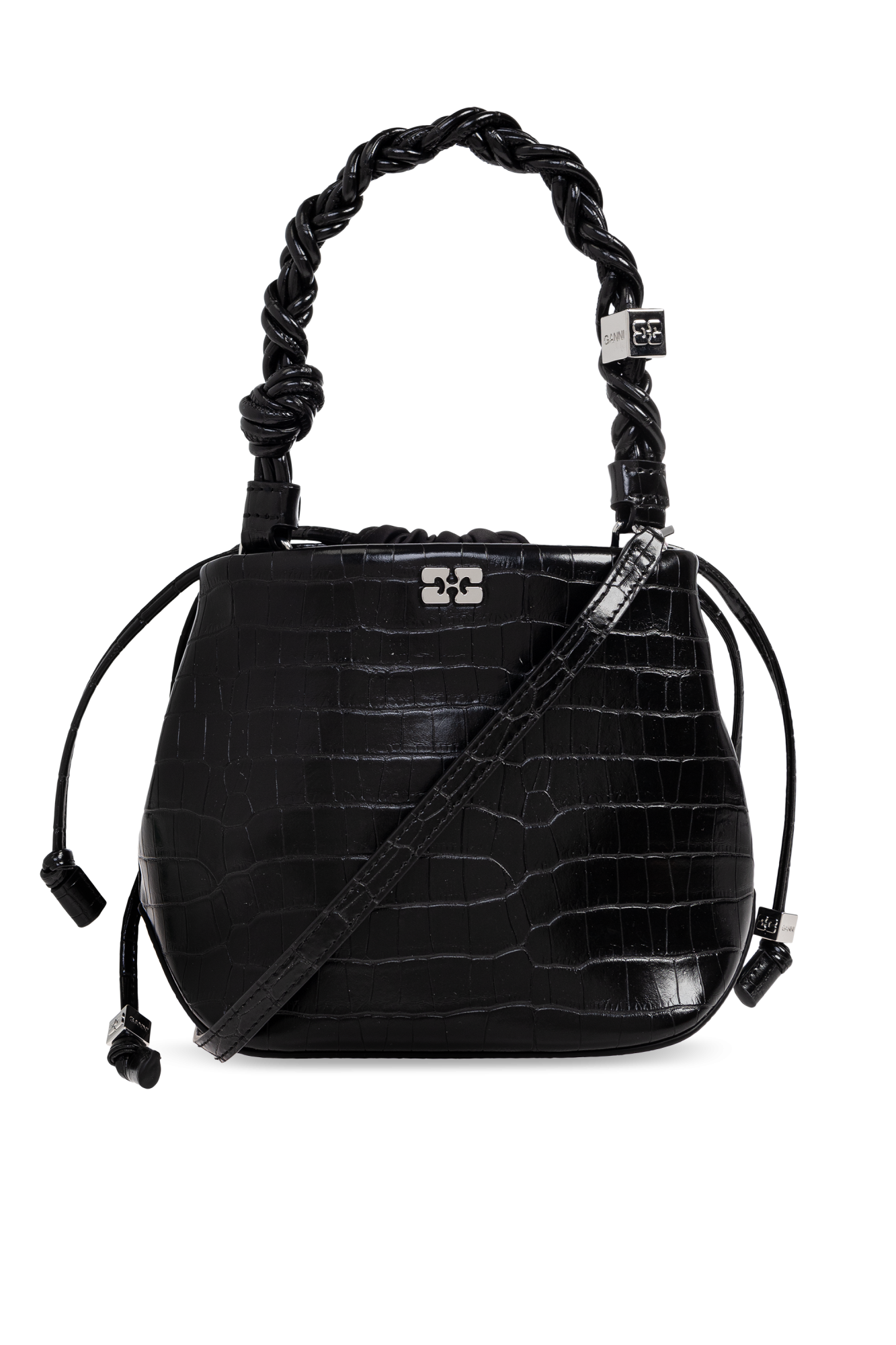 Ganni Recycled leather handbag | Women's | Vitkac